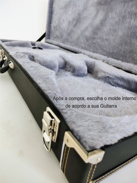 Guitarra Retangular com Molde (Pelúcia Cinza) - Image 3